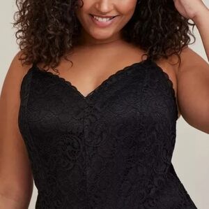 Torrid Stretch Lace Cami Bodysuit 3X
